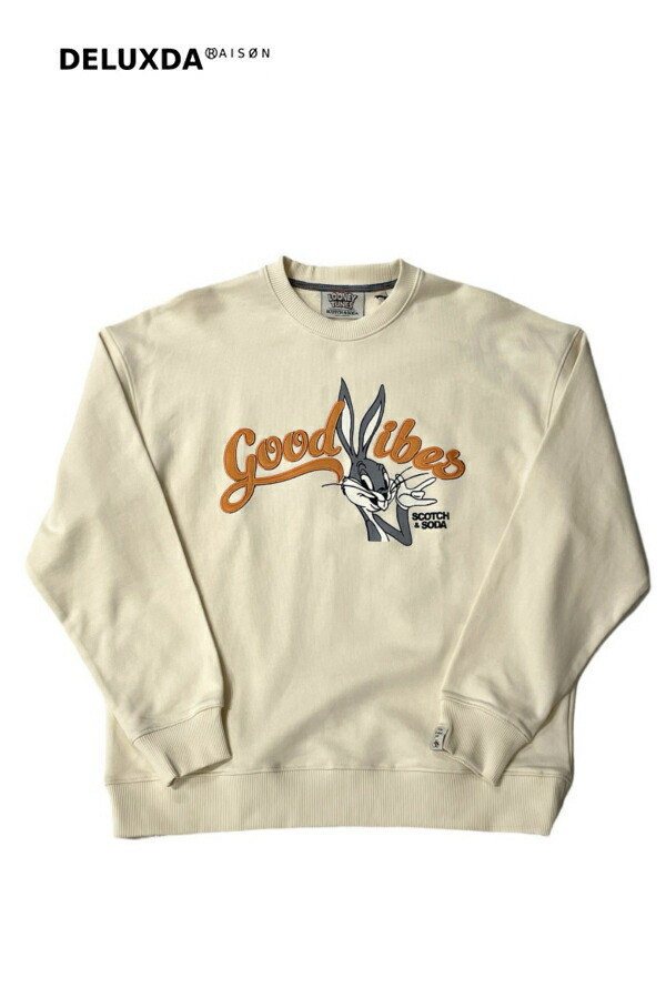 【SCOTCH&SODA / スコッチアンドソーダ】【LOONY TUNESコラボ】ルーニー・テューンズ バックスバニープリントスウェットシャツ トレーナー メンズ レディース ユニセックス 15,620円