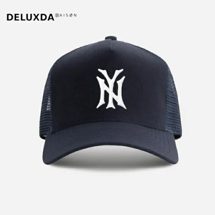 【STAMPD スタンプド】 NY 002 Structured Trucker  CAP  旗がしら  かぶり笠  NAVY  米国海軍
