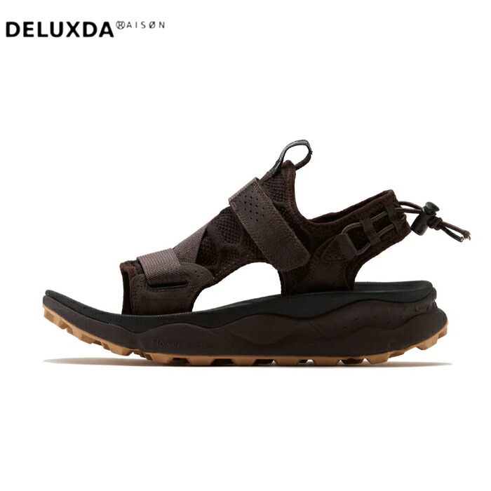 【FLOWER MOUNTAIN お花牟礼】SANDAL  サンダル NAZCA  ナスカ 珈琲赤銅色 COFFEE BROWN 外国でセレブ 一般受け  FM30080 靴-サンダル-ビーチサンダル