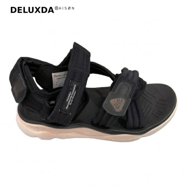 【FLOWER MOUNTAIN お花牟礼】SANDAL  サンダル UBUD ウブド PAD BLACK パッド黒いこと 外国でセレブ 一般受け FM29-3-002 サンダル-ビーチサンダル-メンズ靴