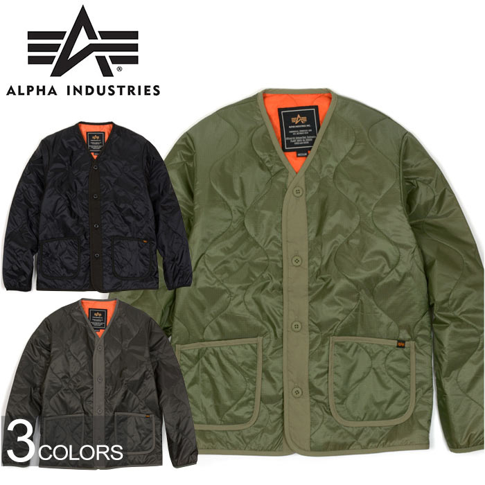 30%OFFセール ALPHA INDUSTRIES アルファ インダストリーズ TA1256&quot;QUILT LINER NYLON RIPSTOP&quot;キルト ライナー ジャケット キルティング 中綿入り M65 インナー 日本企画 軍モノ アウター ミリタリー メンズ レディース 3カラー 国内正規