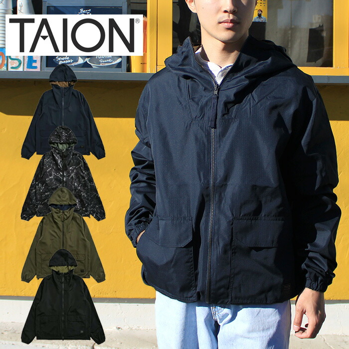 TAION タイオン TAION-R106WZNDML-1 NON DOWN MILITARY REVERSIBLE W ZIP PARKA ノンダウン ミリタリー リバーシブル Wジップ パーカー【10％OFF】 通勤 スポーツ アウトドア キャンプ ストリート ユニセックス メンズ レディース サステナブル 4カラー 国内正規 2025SS 6,593円
