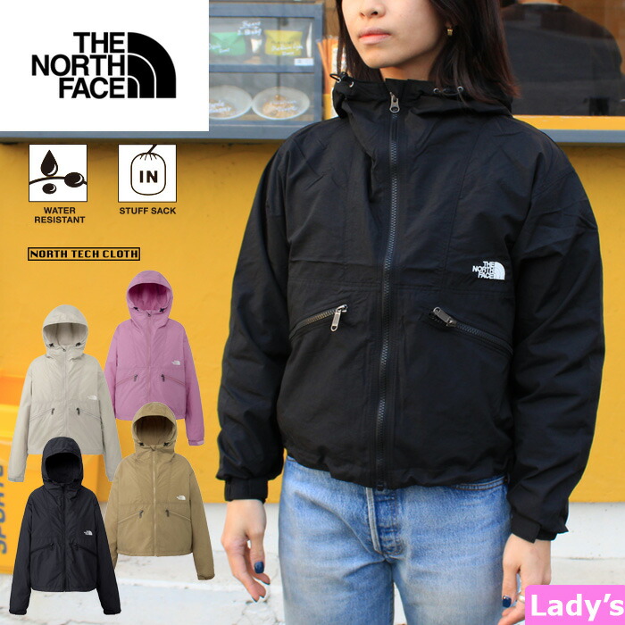 【大売り出し/貨物輸送無料】THE NORTH FACE ザ・ノース・フェイス NPW22630 SHORT COMPACT JACKET  (レディース)【20％OFF】 コンパクトジャケ ット 上衣 撥水 防風 お山パーカー アウトドア 表どおり アウター レディース 4色つや 国内定め事 2026SS