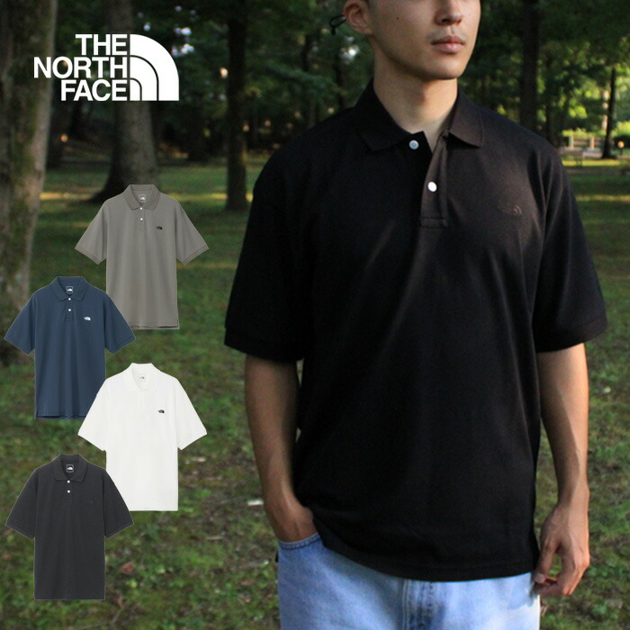 美品 ノースフェイス ポロシャツ シャツ 半袖 刺繍ロゴ メンズ 2XL 大きいサイズ メンズ THE NORTH FACE (ザ ノースフェイス) ロゴ