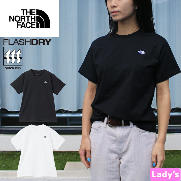 【送料無料】THE NORTH FACE ザ・ノース・フェイス NTW32536 S/S FLASHDRY NUPTSE COTTON TEE （レディース）ショートスリーブ フラッシュドライ ヌプシコットンティー コットン Tシャツ ワンポイント 速乾 定番 半袖 トップス ユニセックス サステナブル 国内正規 2026SS