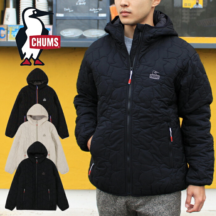 【SALE/即日発送】チャムス CHUMS CH04-1468 BOOBY STITCH PADDED PARKA【15%OFF】ブービー ステッチ パテッド パーカー アウター ナイロン ブービー フェイス ロゴ 刺繍 キルティング アウトドア ストリート 防風 防寒 保温 メンズ レディース ユニセックス 国内正規 2025AW