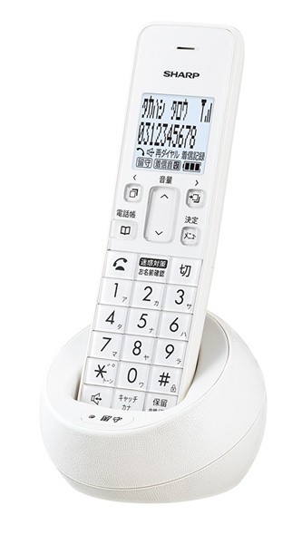 SHARP JD-ATM1C デジタルコードレス電話機 シャープ公式通販】 デジタルコードレス電話機（てもたん1台