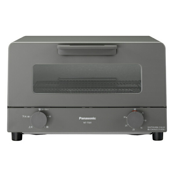 パナソニック オーブントースター トースト4枚焼き可能 火力5段階切換 NT-T501-H グレー