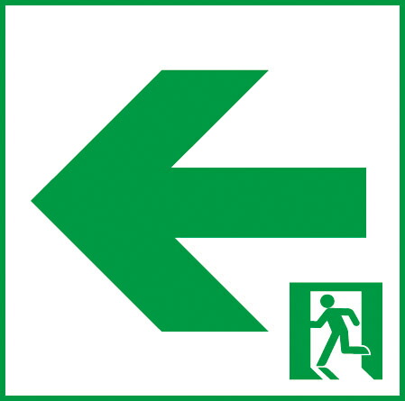 楽天市場】FK10355 適合表示板 避難口誘導灯用 ・ C級 ( 10形 ) 片面用