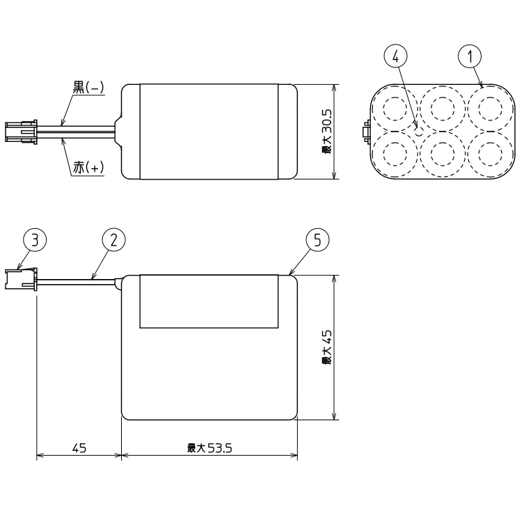 楽天市場】4H15DB 三菱電機 製 4.8V1450mAh 非常灯 交換用電池 | 誘導