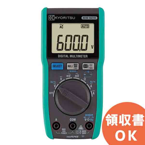 共立電気計器 (KYORITSU) デジタルマルチメータ AC/DC 10A電流レンジ付