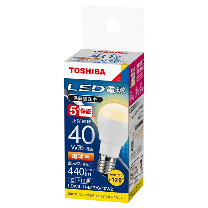 楽天市場】東芝 LED電球 ミニクリプトン形(小形電球形) 断熱材施工