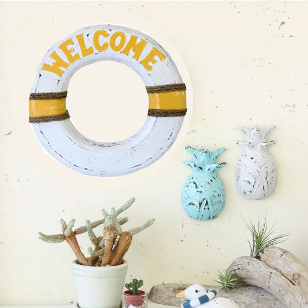 楽天市場】うきわ 浮き輪 壁掛け 木 ウッド オブジェ インテリア