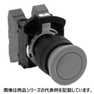 IDECΦ22 HWシリーズ Push-in式 押ボタンスイッチ■形番:HW1B-M3P01B□形状:Φ29中形□動作種別:モメンタリ形□接点構成:1b□ボタン色:B(黒)|電電虫@web