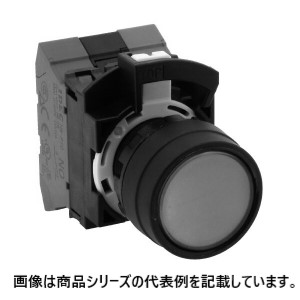 IDECΦ22 HWシリーズ Push-in式 照光式押ボタンスイッチ■形番：HW1L-A1P20Q4PW□形状：丸平形□動作種別：オルタネイト形□定格使用電圧：AC/DC 24V□接点構成：2a□ボタン色：PW(ピュアホワイト)