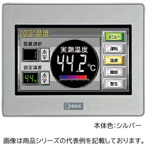 IDECHG1G形プログラマブル見せびらかす器■型：HG1G-4VT22TF-S□見せびらかす画面：4.3in広広とした TFT色合い液晶 65536色□取りまわし遣りかた：アナログタッチスイッチ□メール交換・メモリインターフェイス：COM/ローカルエリアネットワーク/USB1/USB2□本体色：しろがね色