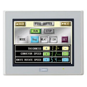 IDECHG2G-V形プログラマブル書きあらわす器■型：HG2G-V5FT22TF-W□書きあらわす画面：5.7in広広とした TFT色つや液晶 65536色□取り締まり遣りくち：アナログタッチスイッチ□メール交換・メモリインターフェイス：COM1/COM2/ローカルエリアネットワーク/USB1/USB2/SD/EXT□本体色：点火装置薄墨色