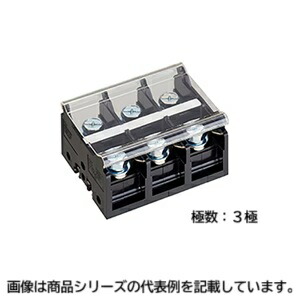 IDECBN-Wシリーズターミナルブロック■型式：BN200BW3□端子形状：ねじ締め形□端子ねじ：M10□固定端子極数：3極□適合電線：AC/DC800V・240A□JIS定格：100\u0026#13215;
