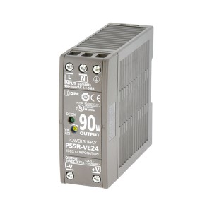 IDEC ■形番:PS5R-VE24 □PS5R-V形 スイッチングパワーサプライ □入力電圧:AC100V-AC240V □電圧範囲:AC85V-264V/DC100V-370V共用 □出力電圧:24V □出力電力: 90W □出力電流:3.75A □平均負荷率が80%以下でご使用ください
