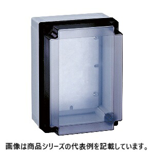 日東工業(FIBOX)[PBH]ポリカボックス 澄み切った押しかぶせる付■型:PBH6-0813□色合い: 押しかぶせる/澄み切った 上半身/薄墨色色□外径寸法 粍 ヨコ:80 タテ:130 フカサ:61□基板大きさ 粍 ヨコ:48 タテ:98□質量 kg:0.25