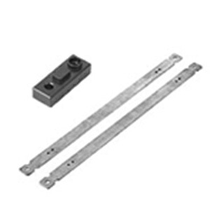 日東工業PL用取付金具■型式:PLX-KA□セット内容:金具4コ、取付ねじ□適用機種:ヨコ幅300mm以下の全機種 PL(S)16-43(C)(K)A・WG□材質:PBT+PC-GF樹脂|電電虫@web