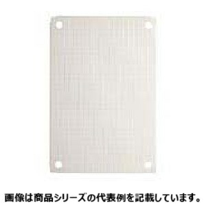 日東工業[BP22]鉄製基板■型式:BP22-55□材質／板厚／塗装色:鉄／2.3mm／クリーム塗装(2.5Y8/2)□寸法 ヨコ(mm):420□寸法 タテ(mm):420□取付可能タテ寸法:600mm以上のキャビネット□質量(kg):3