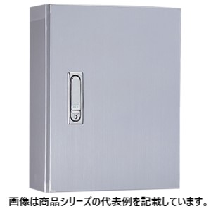日東工業■品名記号:SR16-59□ステンレスSR形制御盤キャビネット□寸法(mm) ヨコ:500 タテ:900 フカサ:160□基板寸法(mm) ヨコ:420 タテ:820□塗装色:ヘアーライン仕上クリアー塗装□製品質量(kg):23.6