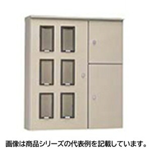 日東工業屋外用集合計器盤キャビネット■型式：SHO-312TB□塗装色：ライトベージュ塗装(5Y7/1)□寸法(mm)：　ヨコ：1300　タテ：1700　フカサ：200□扉形式：3枚扉□摘要：単(三)相 3線式 30A 12回路用□質量(kg)：113.6｜電電虫＠ｗｅｂ