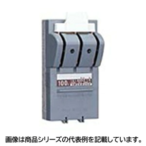 日東工業カバースイッチ■型式:CKS3P100A□品名記号:CKS 3P 100A□定格電圧 / 端子構造:AC250V/電線直締形□付属ヒューズ(取付寸法):100A(55mm)□端子ねじ:ソルダーレス端子□適用取付電線mm2:22~38|電電虫@web