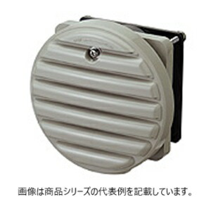 日東工業[WLP-K]換気扇付丸形防水ルーバー・フィルタ付■型式:WLP-13KC□定格電圧 V(単相):AC100□寸法 mm:外径Φ:135 フカサ:58□最大風量?m3/min:0.39/ 0.45□最大静圧?Pa:67/ 76□騒音?dB(A):約48/51