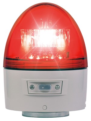 日恵製造所■型:VK11B-003BR/RD□乾電池式LED言いきかせる灯 ニコカプセル 高明快さ[VK11B型]□大いさ(粍):Φ118□色:赤(R)□ワット数(乾電池):3V(単1×2)□動くこと遣りかた:手動□点滅:72回／分□回転させる:140回／分□くっ付ける遣りかた:羅針儀／3点打ちきり□呼びりん付 花・ガーデン・DIY-その他