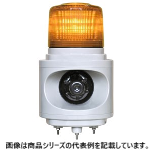 日恵製作所音声付警告灯 音声合成報知器 Φ120 ニコボイス■型式:VL12V-D24AY□定格電圧:DC24V□極数:8□表示動作:点滅(240回/分・黄)/回転(140回/分・黄)□アンプ最大出力:10W□消費電力:10W|電電虫@web