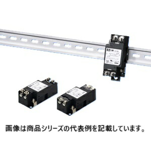 コーセルノイズフィルタ ■型式：EAC-30-332-D □定格電圧(V)：AC 1Φ 250 / DC250 □定格電流(A)：30 □漏洩電流(入力125/250V 60Hz)：0.38mA / 0.75mA max □コンデンサ容量(公称値)：3300pF □オプション：DINレール取付タイプ