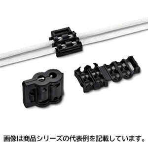 ヘラマンタイトンジザイフィックス■型：RK4-パソコン-W□色：黒□当て嵌める縄索径：φ4.0粍□繰り返し引張甚だしい：100 N(10.20kgf)□売りわたすユニット：50個