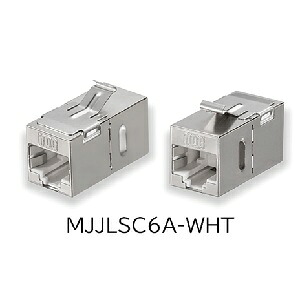 ヘラマンタイトンローカルエリアネットワーク繋ぎ■型：MJJLSC6A-WHT□種族：Cat6A□色：Ｎｉメッキ□操作手順： モジュラージャック 遮蔽物付き添い人中継ぎアダプターJJ 小型爪有り印字機 RJ45(8極) 中継ぎアダプター Cat6A