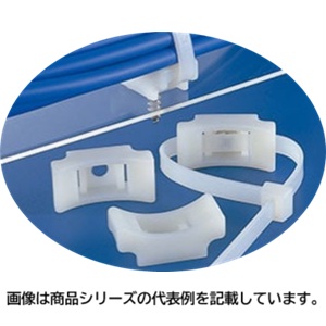 ヘラマンタイトンタイマウント(LKCSF1)■型式：LKCSF1□色：乳白□使用インシュロックタイ：LK5タイプまで□適用ビス：M6□材質：66ナイロン□販売単位：100個単位 その他-花・ガーデン・DIY-電設資材