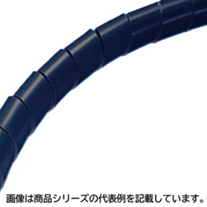 ヘラマンタイトンスパイラルチューブ(6ナイロン耐候)■型式：TS-2.6N-W□寸法： φD：2.9mm φD1：4.1mm T：0.6mm P：6.0mm□材質：6ナイロン□色：黒□販売単位：100m単位