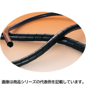 ヘラマンタイトンスパイラルチューブ(12ナイロン生産品)■型：TS-22N12-W□大きさ： φD：19.4粍 φD1：22.0粍 T：1.3粍 P：20.0粍□材質：12ナイロン□色：黒□売りわたすユニット：25mユニット