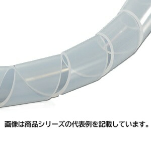 ヘラマンタイトンスパイラルチューブ(ポリエチレン製品標準)■型式：TS-10□寸法： φD：9.4mm φD1：12.0mm T：1.3mm P：12.0mm□材質：ポリエチレン□色：乳白□販売単位：50m単位