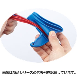 ヘラマンタイトンヘララップ専用手道具(HAT)■型：HAT16□色：青□大きさ： φC：14.0粍 A：0.8粍 B：13.0粍□当て嵌めるヘララップ型番：HWPE16-W、HWPE16、HWPP16-YLW、HWPPMC16、HWPP16-V0□売りわたすユニット：10個ユニット