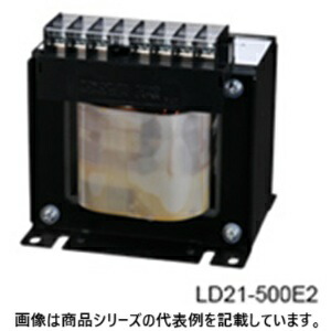 豊澄ワット数設備(TOYOZUMI)国内JIS 汎用トランス状態(単相複巻)■型：LD21-200E2□1次起電力(V)：200(180)/220□2次起電力(V)：100/110(100)□2次電流(A)：2□静電容量(VA)：200□質量(kg)：2.6