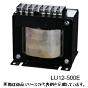 豊澄電源機器(TOYOZUMI)国内JIS 汎用トランス(単相単巻)■型式：LU12-500E□1次電圧(V)：100/110□2次電圧(V)：200/220/230□2次電流(A)：2.5□容量(VA)：500□質量(kg)：5.4