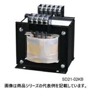 豊澄ワット数計器(TOYOZUMI)国内JIS 汎用トランス状態(単相複巻)■型：SD21-05KB□1次起電力(V)：200/220/240□2次起電力(V)：100/110/115□2次電流(A)：50□電気容量(VA)：5k□質量(kg)：39.7
