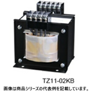 豊澄電源機器(TOYOZUMI)国内JIS 汎用トランス(単相複巻)■型式：TZ11-015KB□1次電圧(V)：5/100/110□2次電圧(V)：100/110/120□2次電流(A)：15□容量(VA)：1.5k□質量(kg)：17.3
