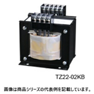 豊澄ワット数設備(TOYOZUMI)国内JIS 汎用トランス状態(単相複巻)■型：TZ22-04KB□1次起電力(V)：180/200/220/240□2次起電力(V)：200/220/240□2次電流(A)：20□静電容量(VA)：4k□質量(kg)：34.5