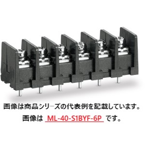 サトー一部分■形番:ML-40-S1BYF-15P□刷り上げる基板用ねじ式端子台定格:250V-10A端子間投球:7.62粍極数:15極端子ねじ:角座金付ねじ (M3×7.2)不成立踏みこたえる:DC500V、1000MΩ以上不成立材:PBT (UL94V-0)端子金具:マイコン端子本体色:B (黒)