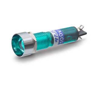 サトー部分品□型番:BN-5668-1-G□ネオン鉤括弧□定格起電力：AC200V - 250V□水晶体色：G(緑)□端子金具：はんだ後ばらい用端子□水晶体Φ12粍□金属元素ボンネット