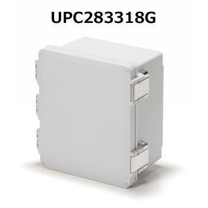 タカチ電機産業ポリカーボネートボックス■型：UPC283318G□外寸 W-H-D(粍)：W:276 H:185 D:326□内寸 w-h-d(粍)：w:236.8 h:155.7 d:219□色：白いこと薄墨色□防御することカテゴリー化：IP66□開びゃく軍事基地(別売)：UMP2833