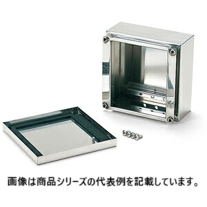 タカチ電機工業(TAKACHI)ネジ止式 防水ステンレスボックス■型式：SSB121508□外寸 W-H-D(mm)：W:120 H:80 D:150□内寸 w-h-d(mm)：w:80.5 h:67.6 d:130.5□材質：ステンレス SUS304□色/表面処理：磨き処理#400□取付ベース(別売)：SSC1215