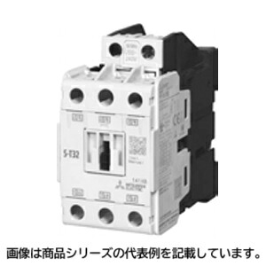 三菱電機 電磁接触器 ■型式：S-T32SA AC100V □製品コード：1PE341 □コイル定格電圧：AC100V □モータ容量/定格使用電流(AC-3級)：7.5KW □モータ容量/ヒータ呼び：34(35)A □補助接点：2a2b